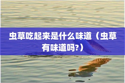 虫草吃起来是什么味道(虫草有味道吗?)