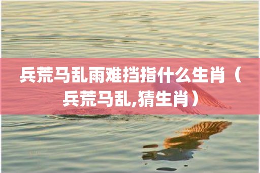 兵荒马乱雨难挡指什么生肖（兵荒马乱,猜生肖）