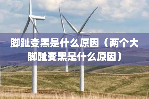 脚趾变黑是什么原因（两个大脚趾变黑是什么原因）