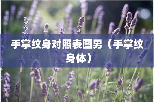 手掌纹身对照表图男（手掌纹 身体）