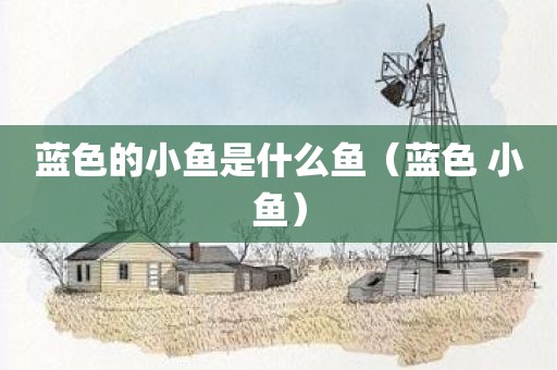 蓝色的小鱼是什么鱼（蓝色 小鱼）