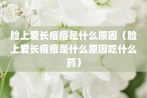 脸上爱长痘痘是什么原因（脸上爱长痘痘是什么原因吃什么药）