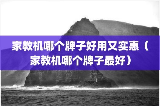 家教机哪个牌子好用又实惠(家教机哪个牌子最好) 家教机哪个牌子好用又实惠(家教机哪个牌子最好)
