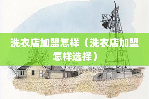 洗衣店加盟怎样（洗衣店加盟怎样选择）