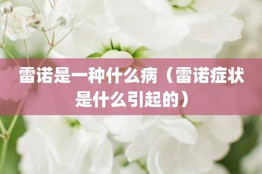 雷诺是一种什么病（雷诺症状是什么引起的）