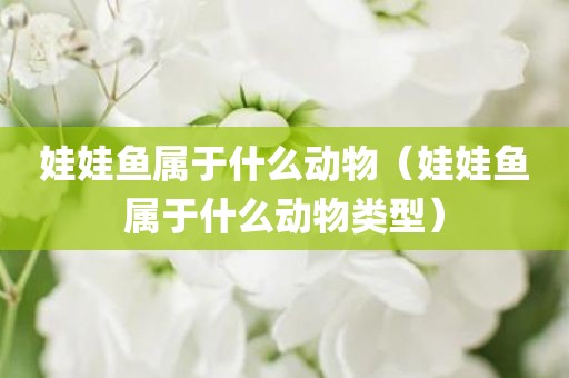 娃娃鱼属于什么动物(娃娃鱼属于什么动物类型)