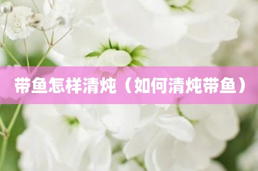 带鱼怎样清炖（如何清炖带鱼）