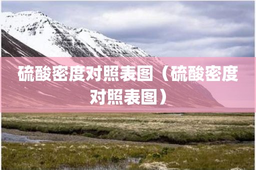 硫酸密度对照表图（硫酸密度对照表图）