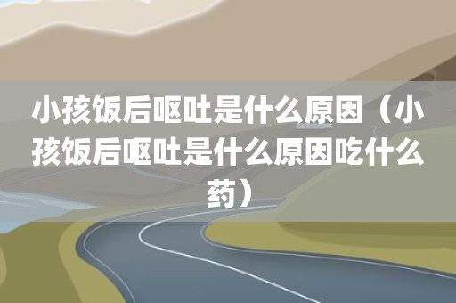 小孩饭后呕吐是什么原因（小孩饭后呕吐是什么原因吃什么药）
