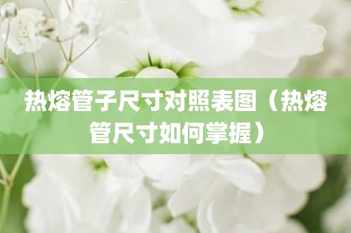 热熔管子尺寸对照表图(热熔管尺寸如何掌握) 热熔管子尺寸对照表图(热熔管尺寸如何掌握)