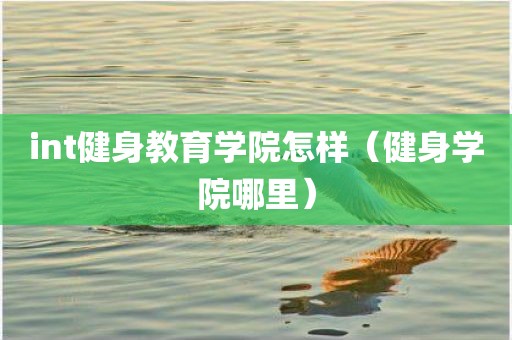 int健身教育学院怎样（健身学院哪里）