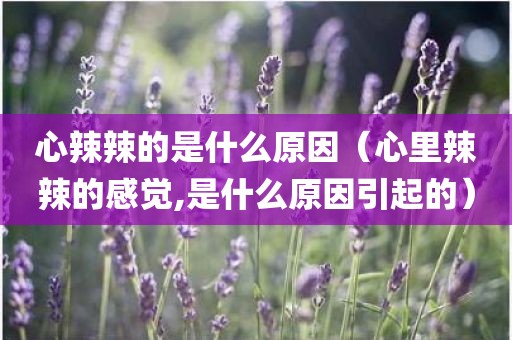 心辣辣的是什么原因（心里辣辣的感觉,是什么原因引起的）