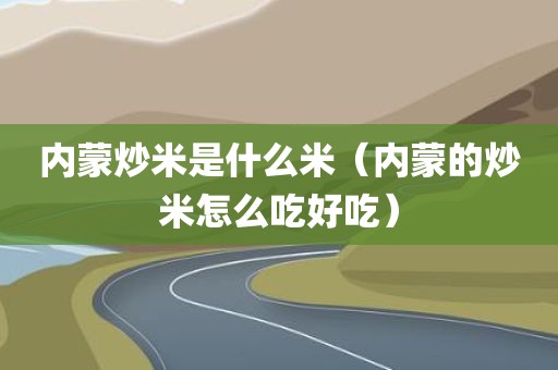 内蒙炒米是什么米(内蒙的炒米怎么吃好吃)