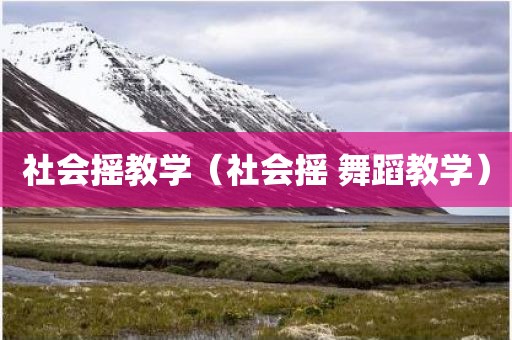 社会摇教学（社会摇 舞蹈教学）
