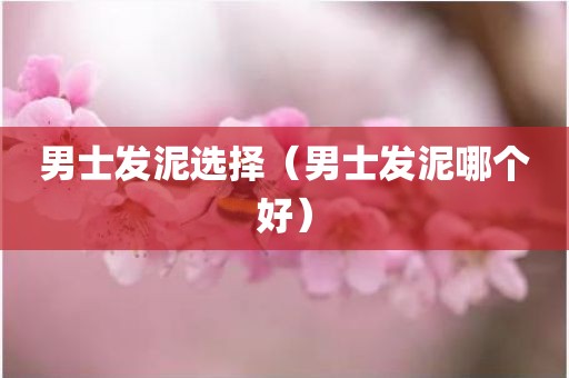男士发泥选择（男士发泥哪个好）