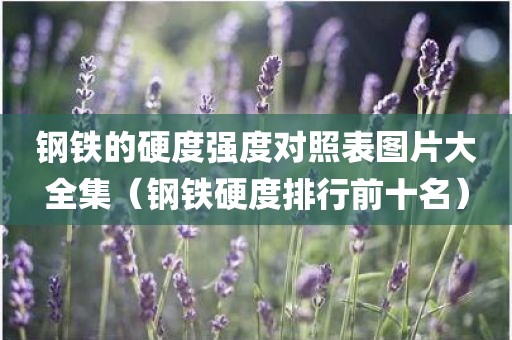 钢铁的硬度强度对照表图片大全集（钢铁硬度排行前十名）