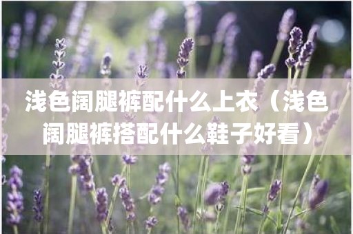 浅色阔腿裤配什么上衣（浅色阔腿裤搭配什么鞋子好看）