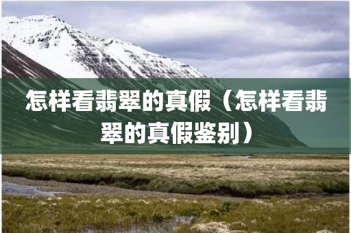 怎样看翡翠的真假（怎样看翡翠的真假鉴别）