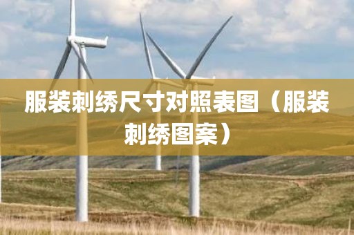 服装刺绣尺寸对照表图（服装刺绣图案）