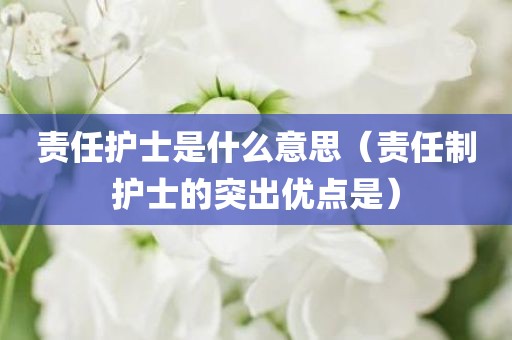 责任护士是什么意思（责任制护士的突出优点是）