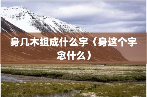 身几木组成什么字（身这个字念什么）