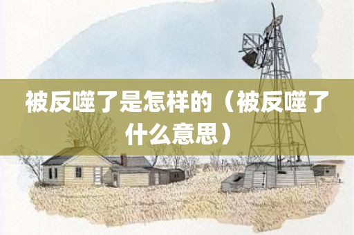 被反噬了是怎样的（被反噬了什么意思）