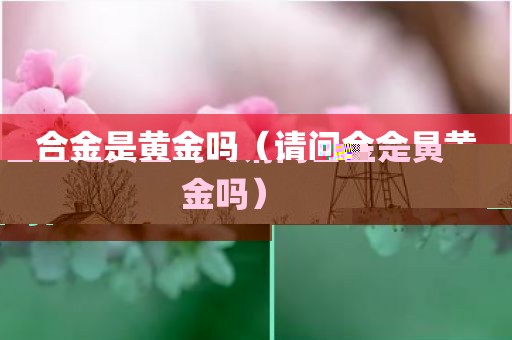 合金是黄金吗（请问合金是黄金吗）