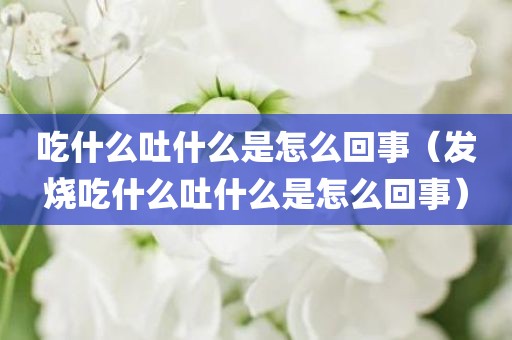 吃什么吐什么是怎么回事（发烧吃什么吐什么是怎么回事）