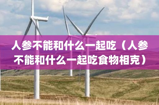 人参不能和什么一起吃（人参不能和什么一起吃食物相克）