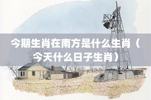 今期生肖在南方是什么生肖（今天什么日子生肖）