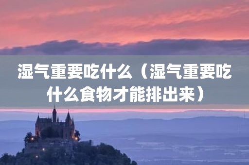 湿气重要吃什么（湿气重要吃什么食物才能排出来）