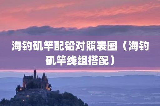 海钓矶竿配铅对照表图（海钓矶竿线组搭配）
