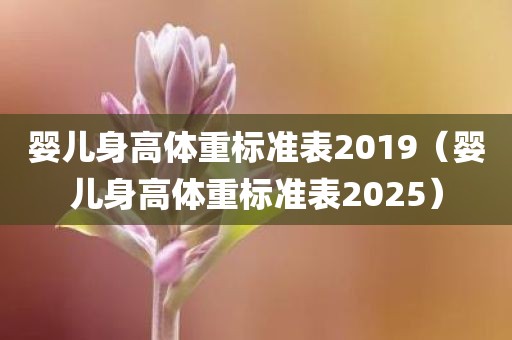 婴儿身高体重标准表2019（婴儿身高体重标准表2025）