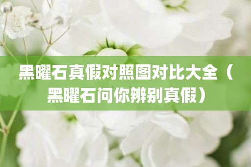 黑曜石真假对照图对比大全（黑曜石问你辨别真假）