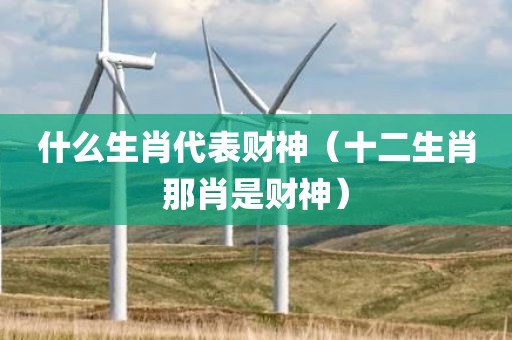 什么生肖代表财神（十二生肖那肖是财神）