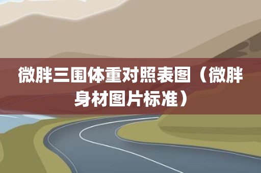 微胖三围体重对照表图（微胖身材图片标准）