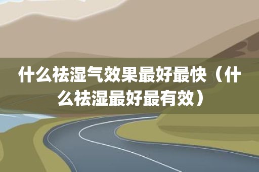 什么祛湿气效果最好最快（什么祛湿最好最有效）