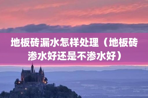 地板砖漏水怎样处理（地板砖渗水好还是不渗水好）