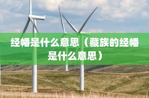 经幡是什么意思（藏族的经幡是什么意思）