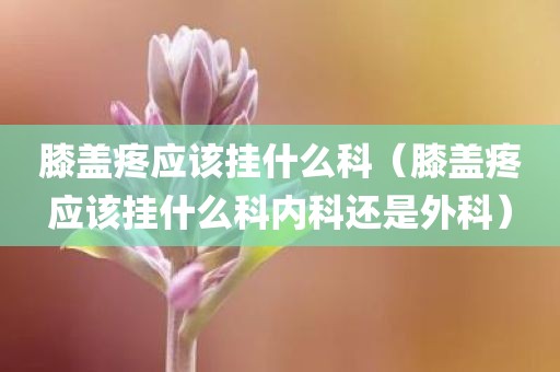 膝盖疼应该挂什么科（膝盖疼应该挂什么科内科还是外科）