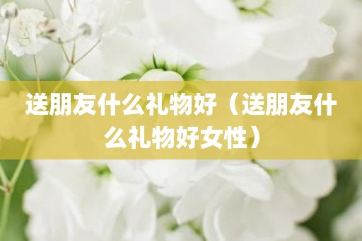 送朋友什么礼物好（送朋友什么礼物好女性）