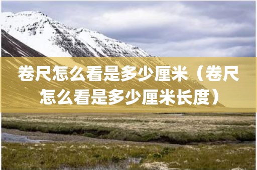 卷尺怎么看是多少厘米（卷尺怎么看是多少厘米长度）