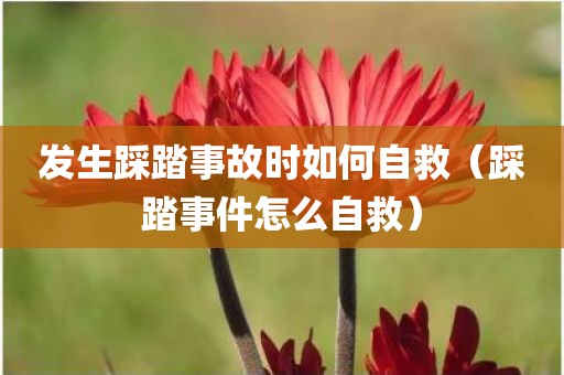 发生踩踏事故时如何自救（踩踏事件怎么自救）