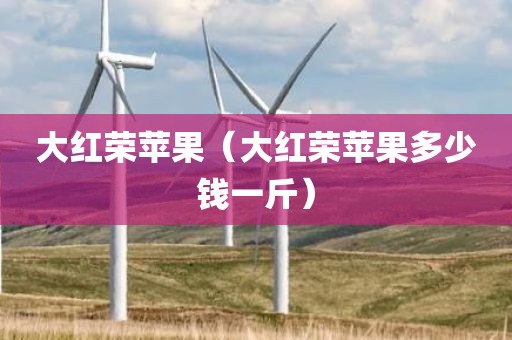 大红荣苹果（大红荣苹果多少钱一斤）