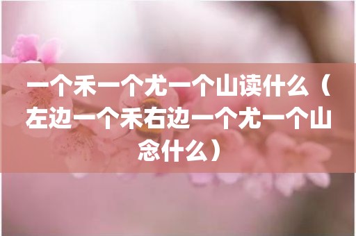 一个禾一个尤一个山读什么（左边一个禾右边一个尤一个山念什么）