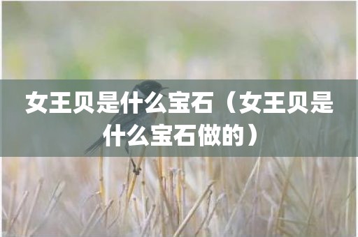女王贝是什么宝石（女王贝是什么宝石做的）