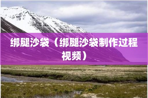 绑腿沙袋(绑腿沙袋制作过程视频)