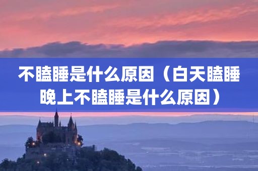 不瞌睡是什么原因(白天瞌睡晚上不瞌睡是什么原因)