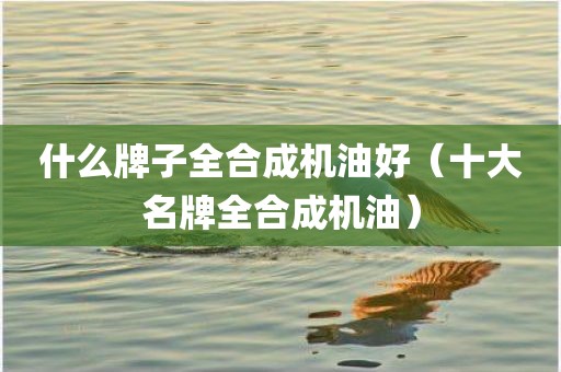 什么牌子全合成机油好（十大名牌全合成机油）