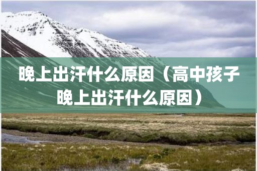晚上出汗什么原因（高中孩子晚上出汗什么原因）